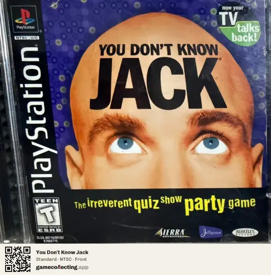 You Don't Know Jack PlayStation, NTSC box front