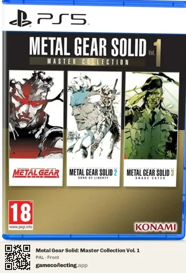 Metal Gear Solid: Master Collection Vol. 1 PlayStation 5, PAL box front
