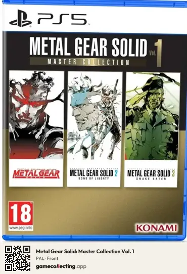 Metal Gear Solid: Master Collection Vol. 1 PlayStation 5, PAL box front