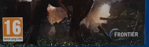 Jurassic World Evolution, the PEGI square on its front