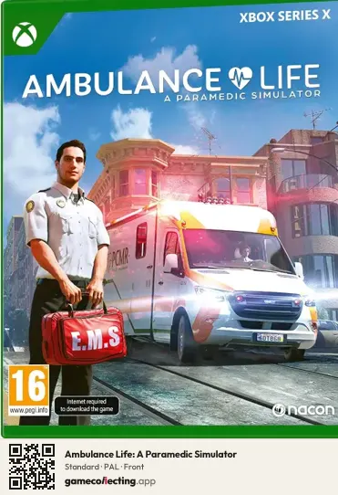 Ambulance Life: A Paramedic Simulator Xbox Series X, PAL box front