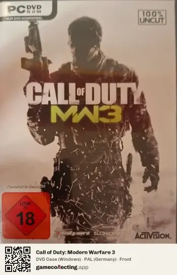 Call of Duty: Modern Warfare 3 Computer, Germany box front