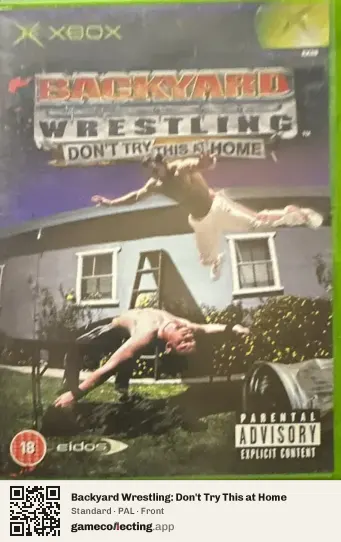 Backyard Wrestling: Don't Try This at Home Xbox, PAL box front