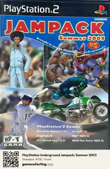 PlayStation Underground Jampack: Summer 2003 PlayStation 2, NTSC box front