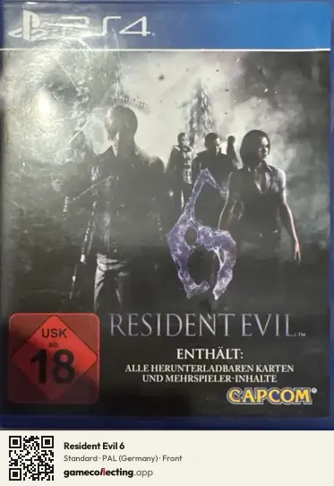 Resident Evil 6 PlayStation 4, Germany box front