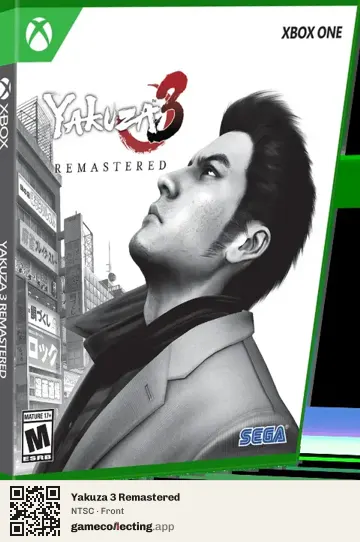 Yakuza 3 Remastered Xbox One, NTSC box front