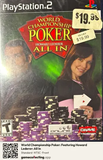 World Championship Poker: Featuring Howard Lederer: All In PlayStation 2, NTSC box front