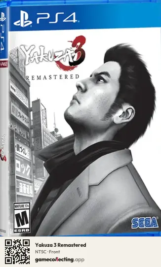 Yakuza 3 Remastered PlayStation 4, NTSC box front