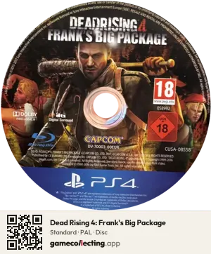 Dead Rising 4: Frank's Big Package PlayStation 4, PAL disc