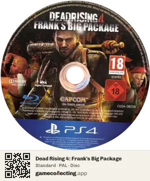 Dead Rising 4: Frank's Big Package PlayStation 4, PAL disc