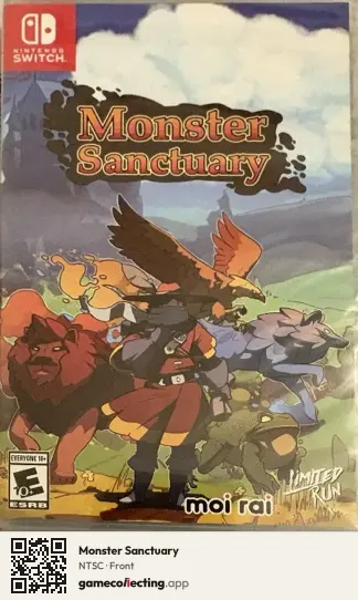 Monster Sanctuary Nintendo Switch, NTSC box front