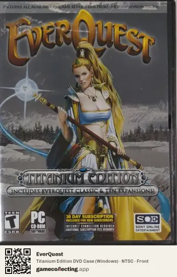 EverQuest Computer, NTSC box front