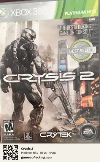 Crysis 2 Xbox 360, NTSC box front