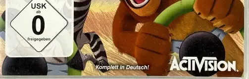 DreamWorks Madagascar Kartz, the USK square on its front