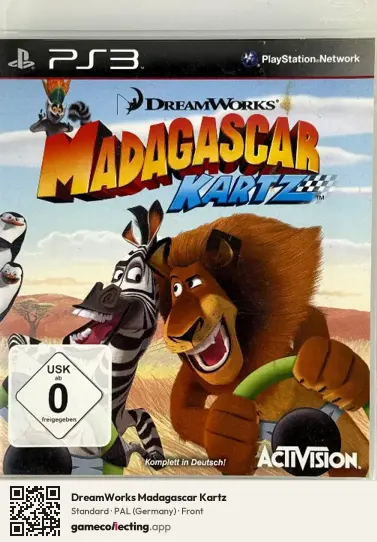 DreamWorks Madagascar Kartz PlayStation 3, Germany box front