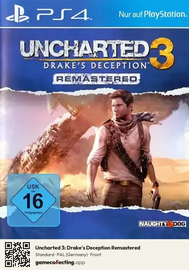 Uncharted 3: Drake's Deception Remastered PlayStation 4, Germany box front