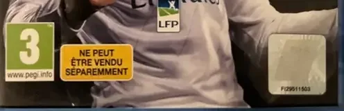 FIFA 18, the PEGI square on its front