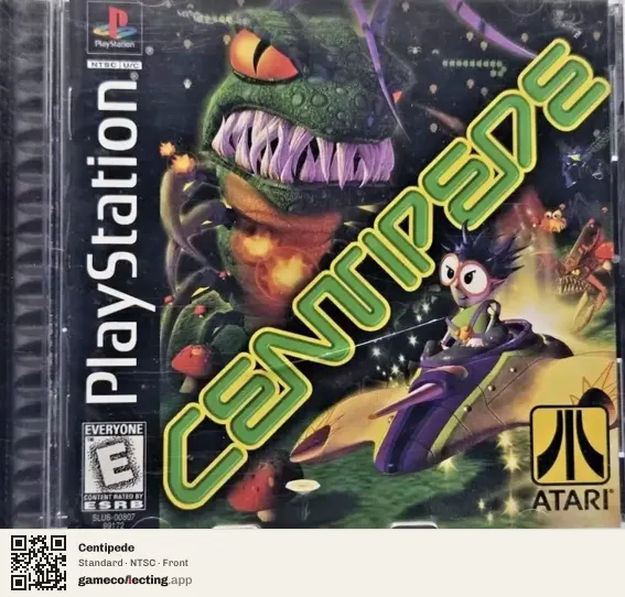 Centipede PlayStation, NTSC box front