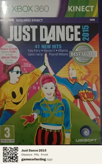 Just Dance 2015 Xbox 360, PAL box front