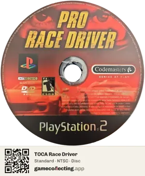 TOCA Race Driver PlayStation 2, NTSC disc