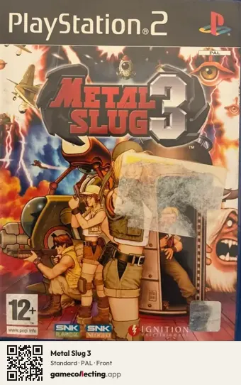Metal Slug 3 PlayStation 2, PAL box front