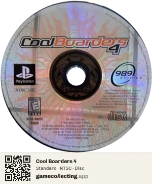 Cool Boarders 4 PlayStation, NTSC disc