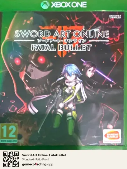 Sword Art Online: Fatal Bullet Xbox One, PAL box front