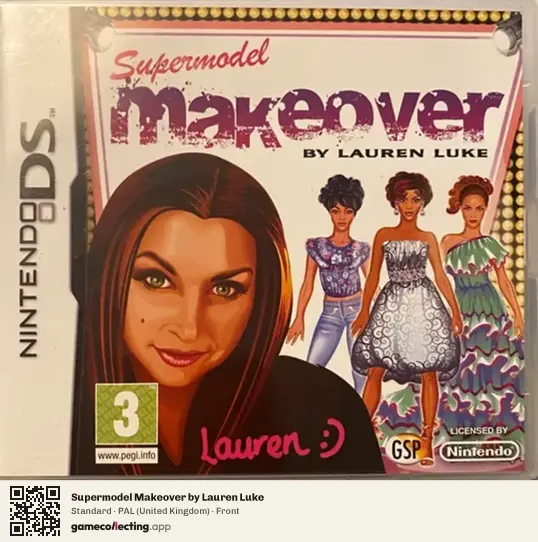 Supermodel Makeover by Lauren Luke Nintendo DS, United Kingdom box front
