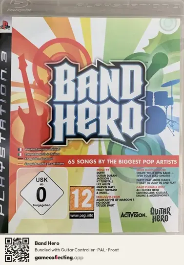 Band Hero PlayStation 3, PAL box front