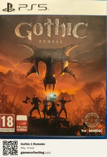 Gothic 1 Remake PlayStation 5, PAL box front