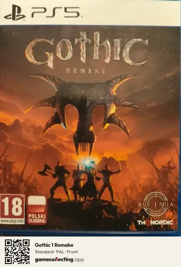 Gothic 1 Remake PlayStation 5, PAL box front