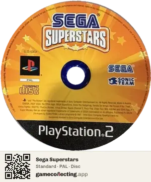 Sega Superstars PlayStation 2, PAL disc