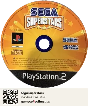 Sega Superstars PlayStation 2, PAL disc