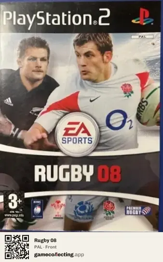 Rugby 08 PlayStation 2, PAL box front