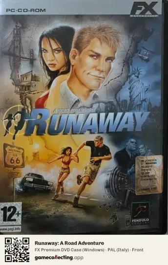 Runaway: A Road Adventure Computer, Italy box front