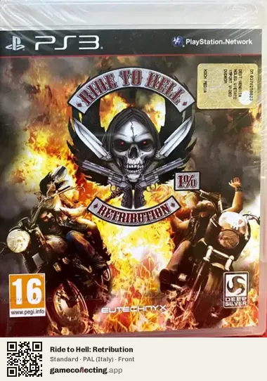 Ride to Hell: Retribution PlayStation 3, Italy box front