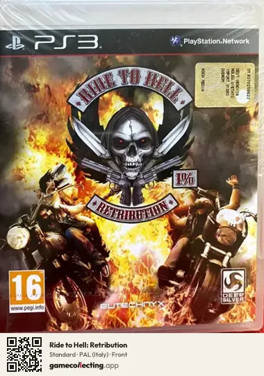 Ride to Hell: Retribution PlayStation 3, Italy box front