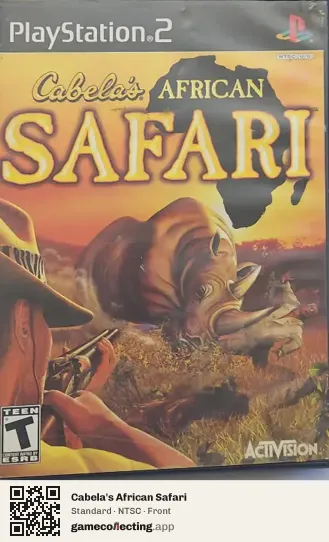 Cabela's African Safari PlayStation 2, NTSC box front