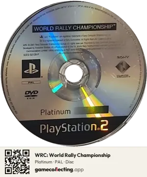 WRC: World Rally Championship PlayStation 2, PAL disc