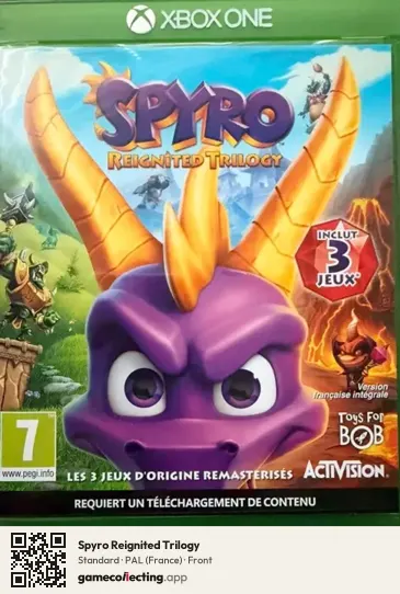Spyro Reignited Trilogy Xbox One, France box front