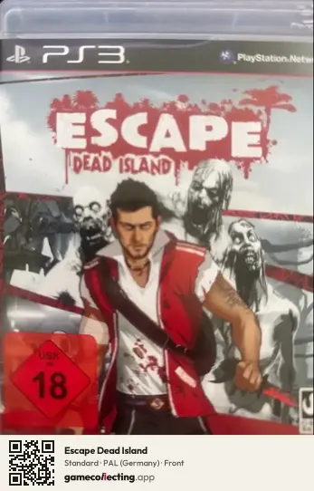 Escape Dead Island PlayStation 3, Germany box front