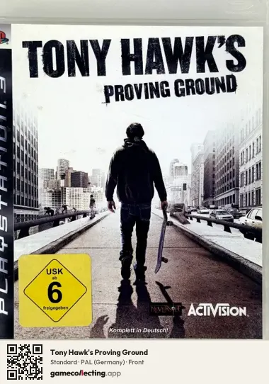 Tony Hawk's Proving Ground PlayStation 3, Germany box front