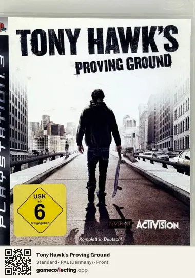 Tony Hawk's Proving Ground PlayStation 3, Germany box front