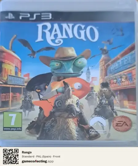 Rango PlayStation 3, Spain box front