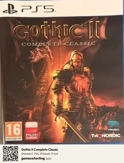 Gothic II Complete Classic PlayStation 5, Poland box front