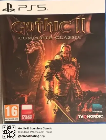 Gothic II Complete Classic PlayStation 5, Poland box front