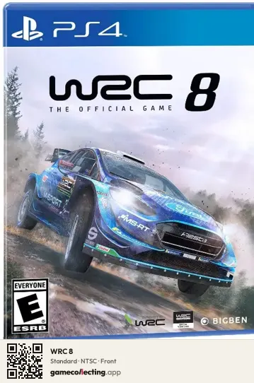 WRC 8 PlayStation 4, NTSC box front