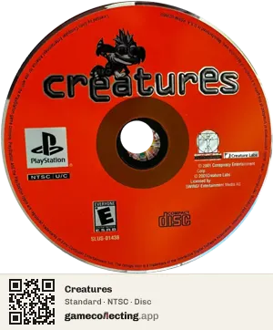 Creatures PlayStation, NTSC disc