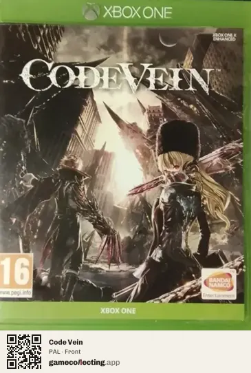 Code Vein Xbox One, PAL box front