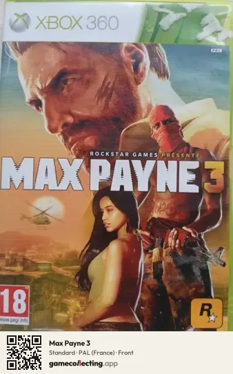 Max Payne 3 Xbox 360, France box front